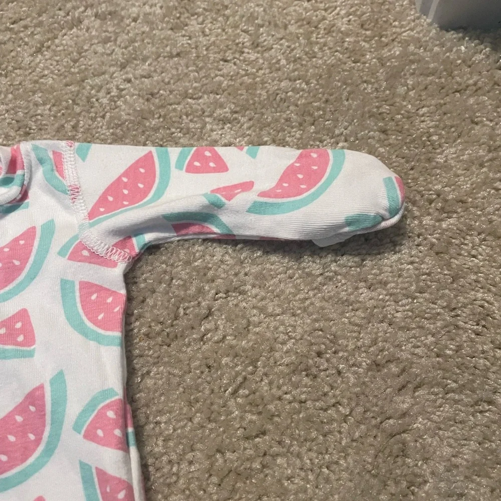 Monica + Andy Watermelon Print Onesie
